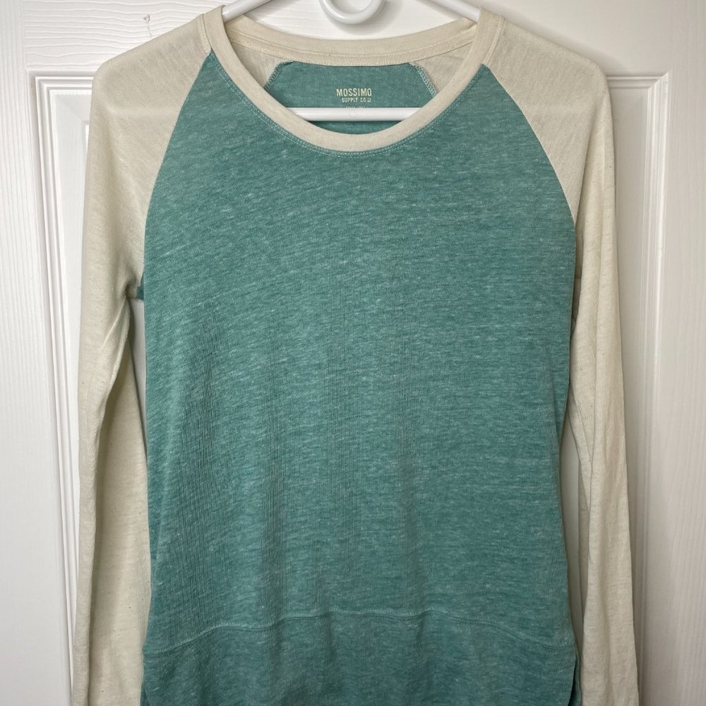 Women's Teal Mossimo Baseball shirt Size XS